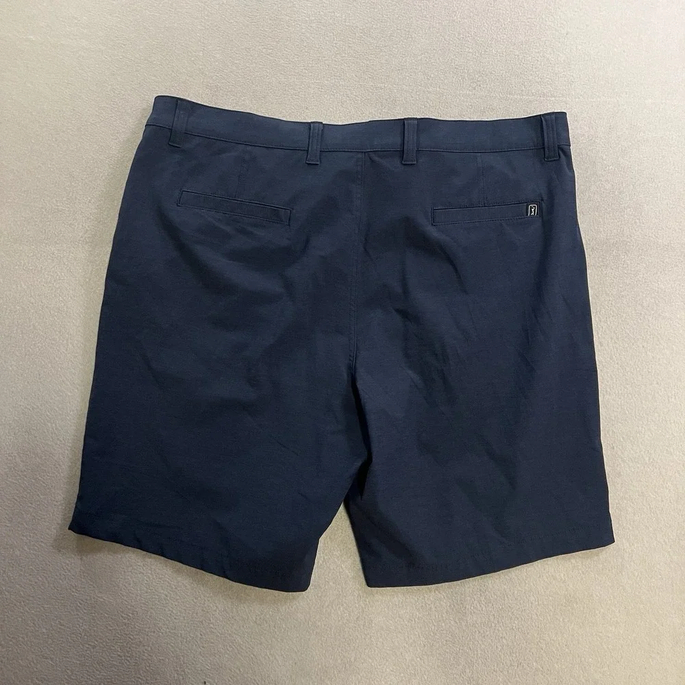 PGA Tour Golf Shorts Men's Size 40 Blue Flat Front Performance Stretch Pockets